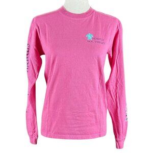 SIMPLY SOUTHERN PINK LONG SLEEVE TEE, SIZE S
